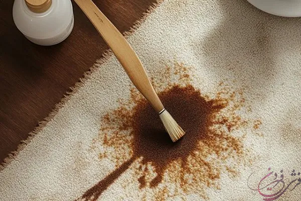 پاک کردن لکه فرش
