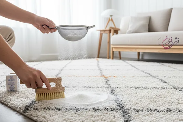 براق کردن فرش با آب نمک