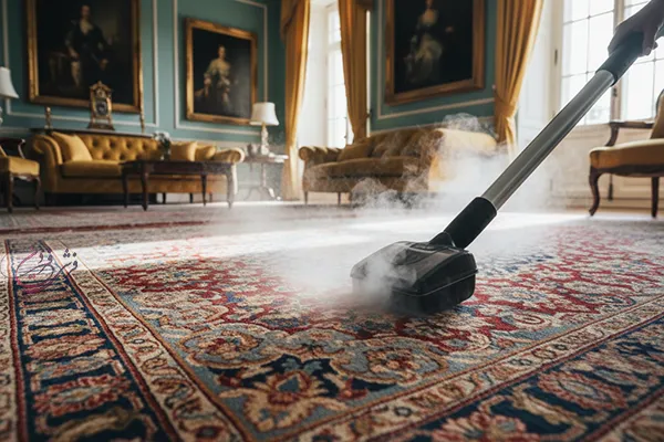 براق کردن فرش با بخارشوی