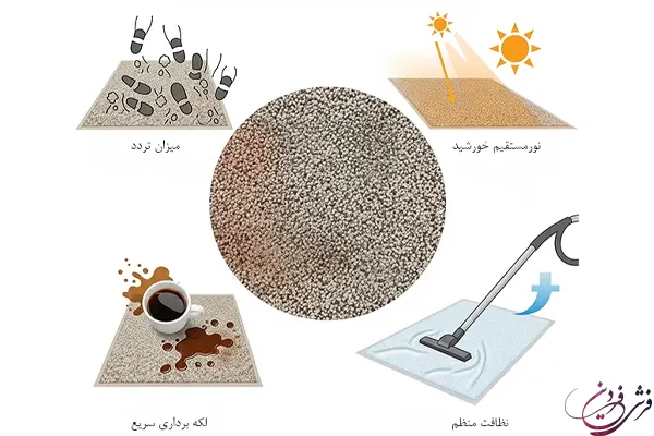 نگهداری فرش ماشینی
