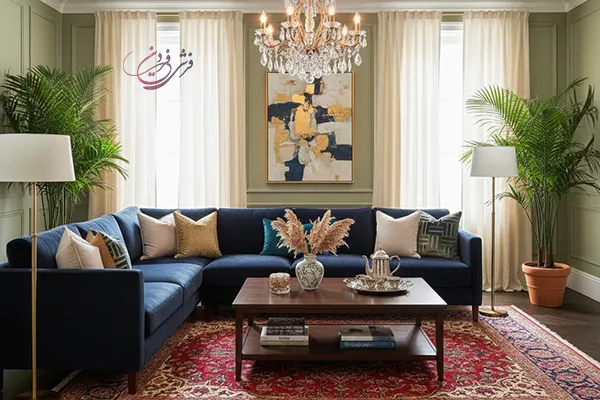 انتخاب اکسسوری‌های مناسب در ست کردن فرش قرمز و مبلمان