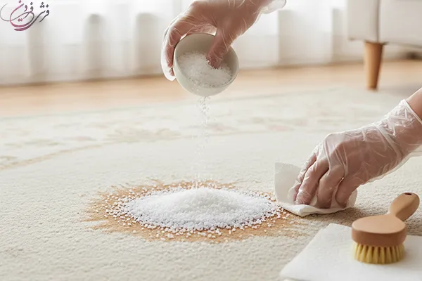 لکه چای روی فرش را چگونه پاک کنیم