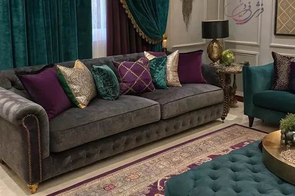 ست کردن پرده و فرش