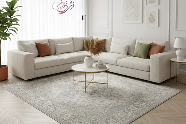 مبل کرم روشن با چه فرشی ست میشه