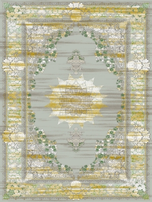 فرش 700 شانه وینتیج طلاکوب کد 5071 فردین