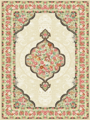 فرش 700 شانه وینتیج طلاکوب کد 5343 فردین