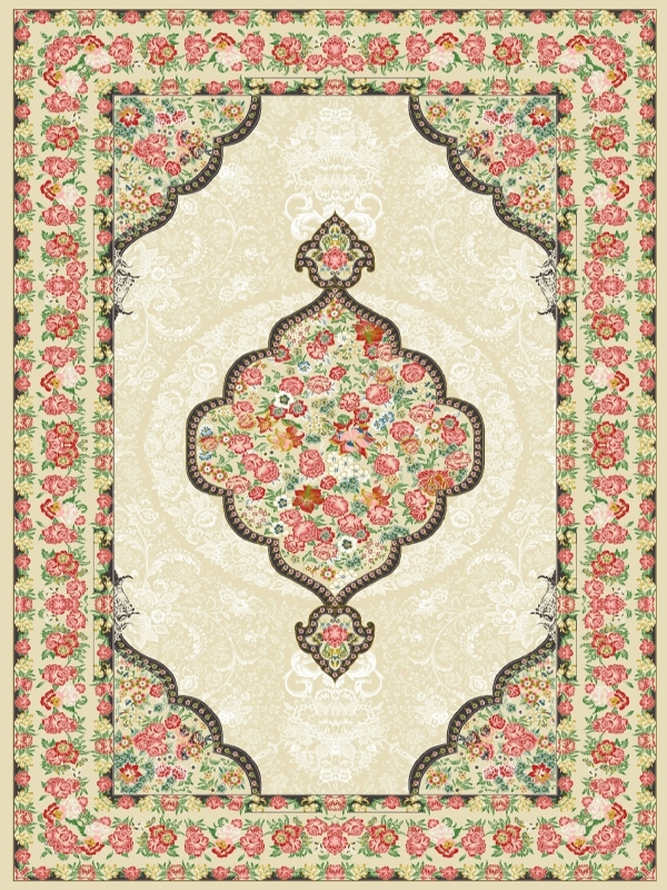 فرش 700 شانه وینتیج طلاکوب کد 5343 فردین