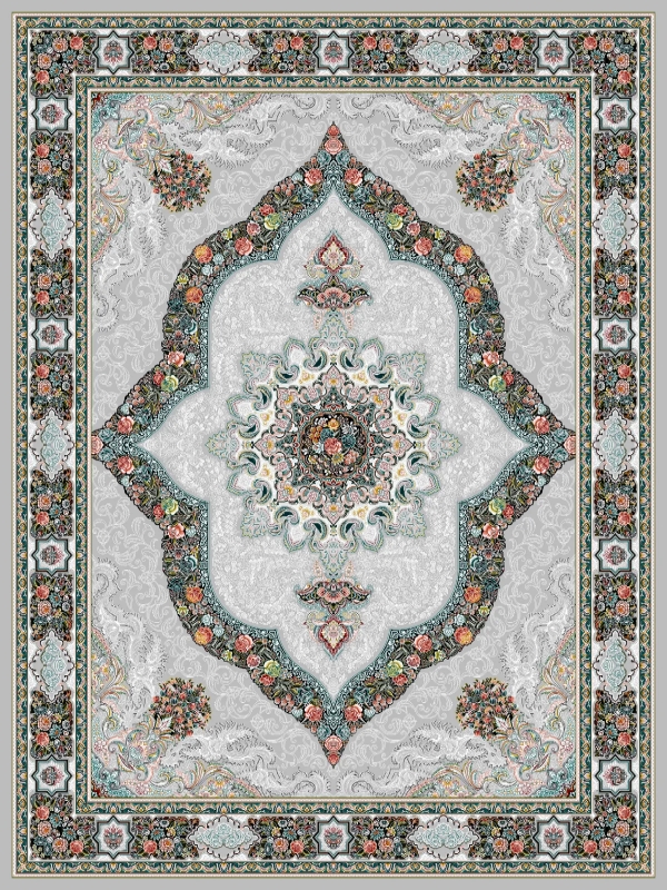 فرش 700 شانه رنگی کد 2167 فردین